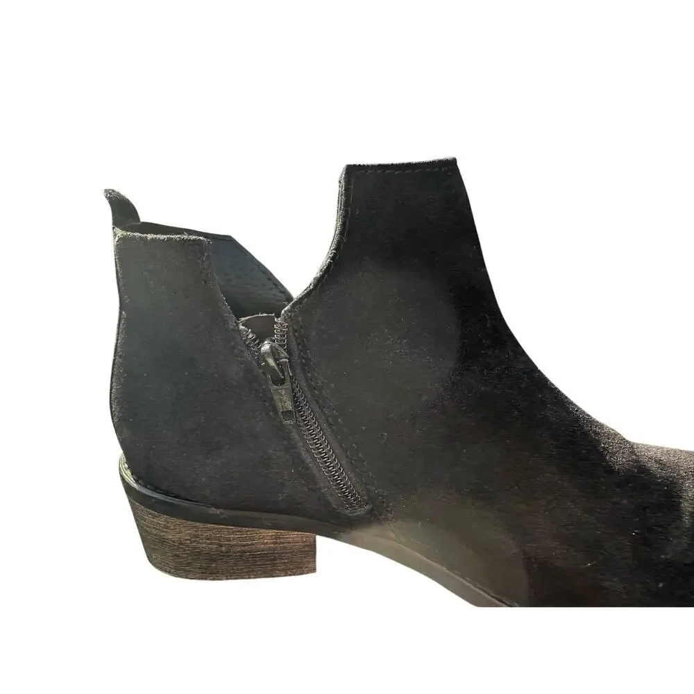 Diba Trus Black Suede Booties Women's Size 10 - Picture 3 of 10